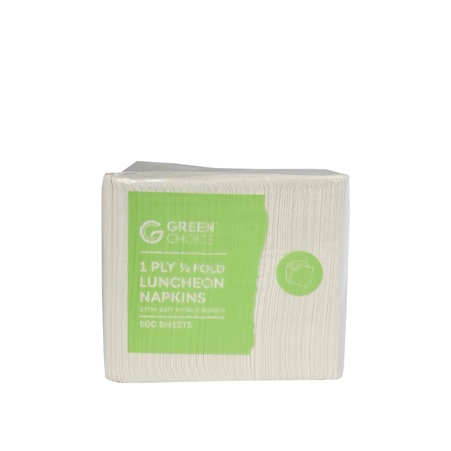 Serviettes White 1/4 fold - Green Choice