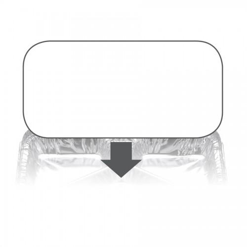 Ovenable Foil Container Board Lid 7123LB - Confoil