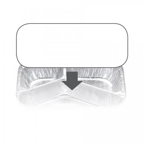 Ovenable Foil Container Board Lid 7420/7621/7721LB- Confoil