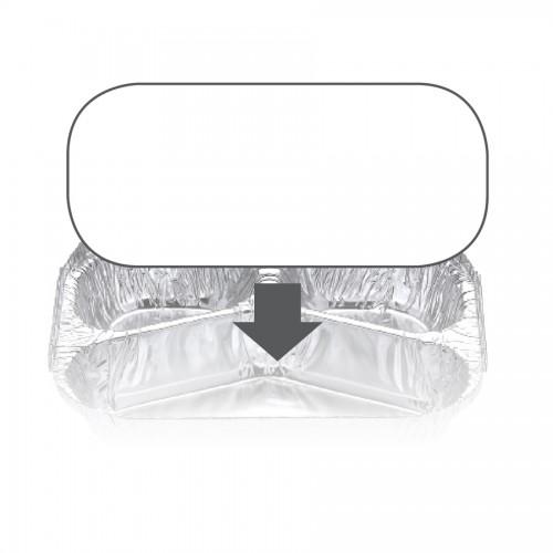 Ovenable Foil Container Board Lid 7620/7920LB - Confoil