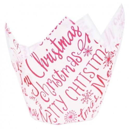 Texas Muffin Wrap - Merry Christmas Red - Confoil