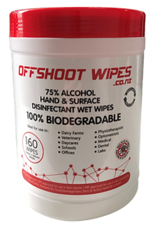 Wipes Biodegradable Alcohol Hand and Surface Tub 160  Carton 6 - Offshoot