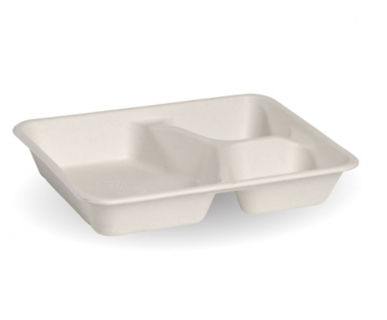 3-Compartment BioCane Base White - BioPak