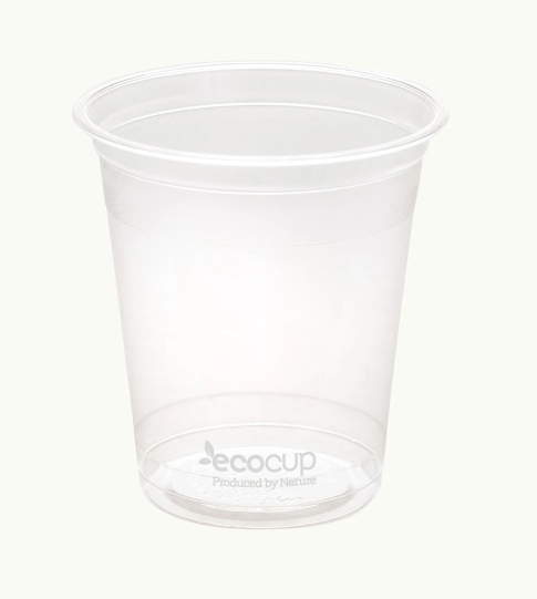 200ml Clear Cold Cup PLA White  - Ecoware
