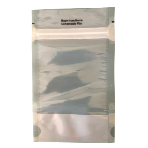 Stand Up Pouch Clear Compostable 70gm 110x170mm Carton 500