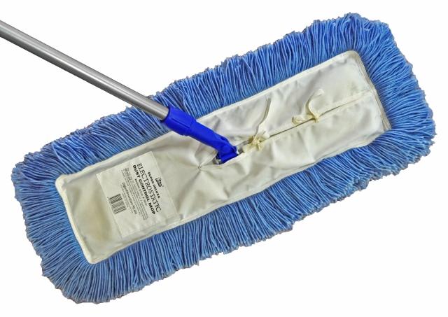 Edco Dust Control Mop Small (30X10cm) Complete With Head And Handle, Carton - Edco