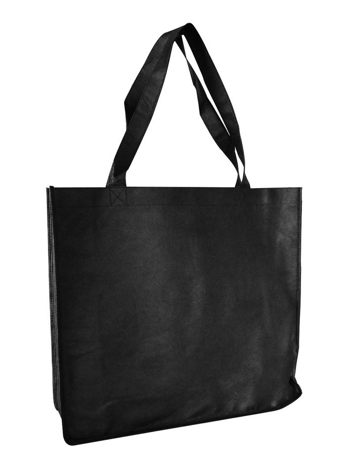 Tote with Gusset Book Bag Black - Ecobags