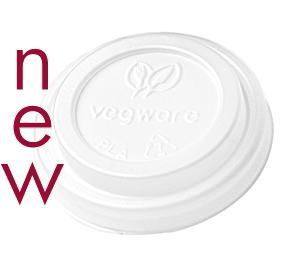 Hot Cup Lid 62mm CPLA (Fits 4oz Cup), Carton 2000 - Vegware