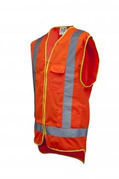 Good2Glow' Hi-Vis Vest, Phone, Pen, ID & Inside Pockets 4X-LARGE - Esko