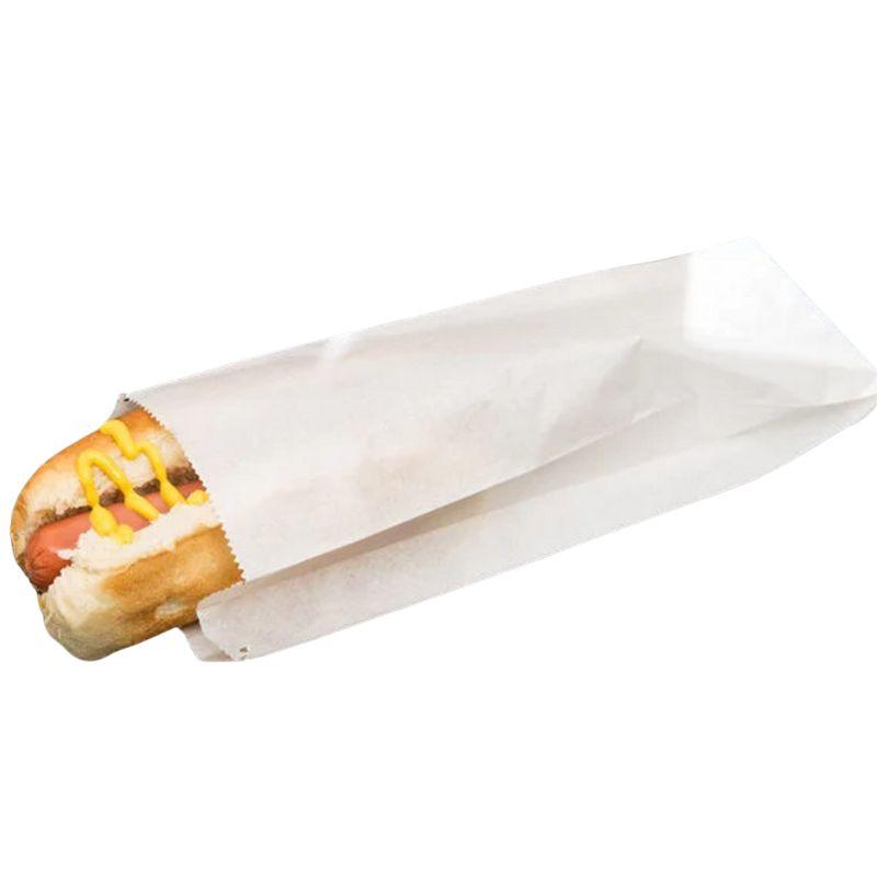 Greaseproof White Satchel Chip 160x95x45mm 40gsm - Gratpak