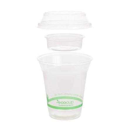 Flat Lid & Insert for Clear EcoCup 96mm - Ecoware