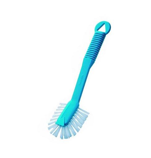 Radial Dish Brush - Blue, Front Scraper