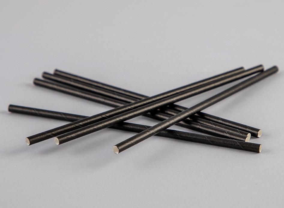 Regular Black Paper Straw - Coastal