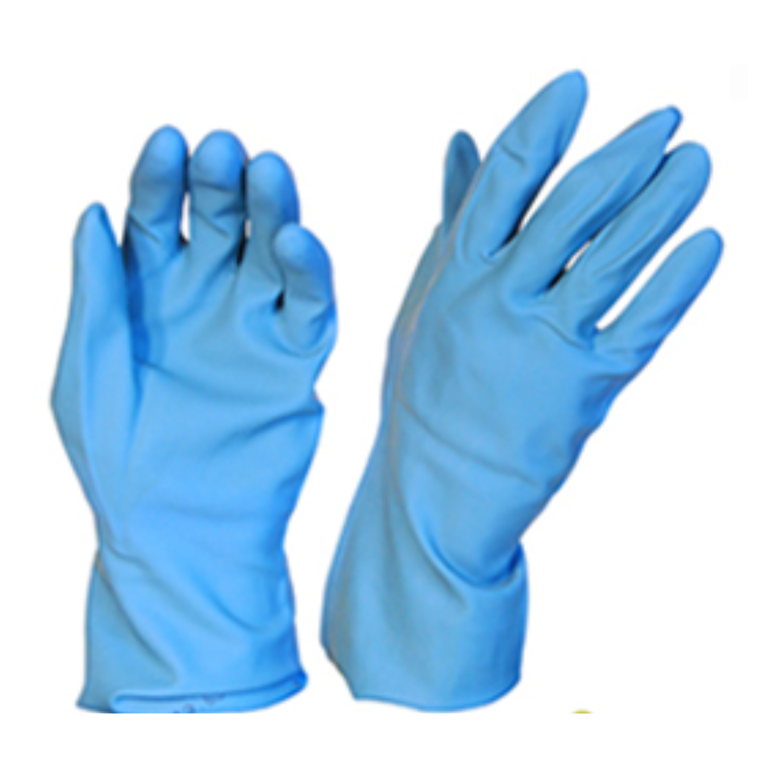 Rubber Gloves Silverline Blue SMALL - Pomona