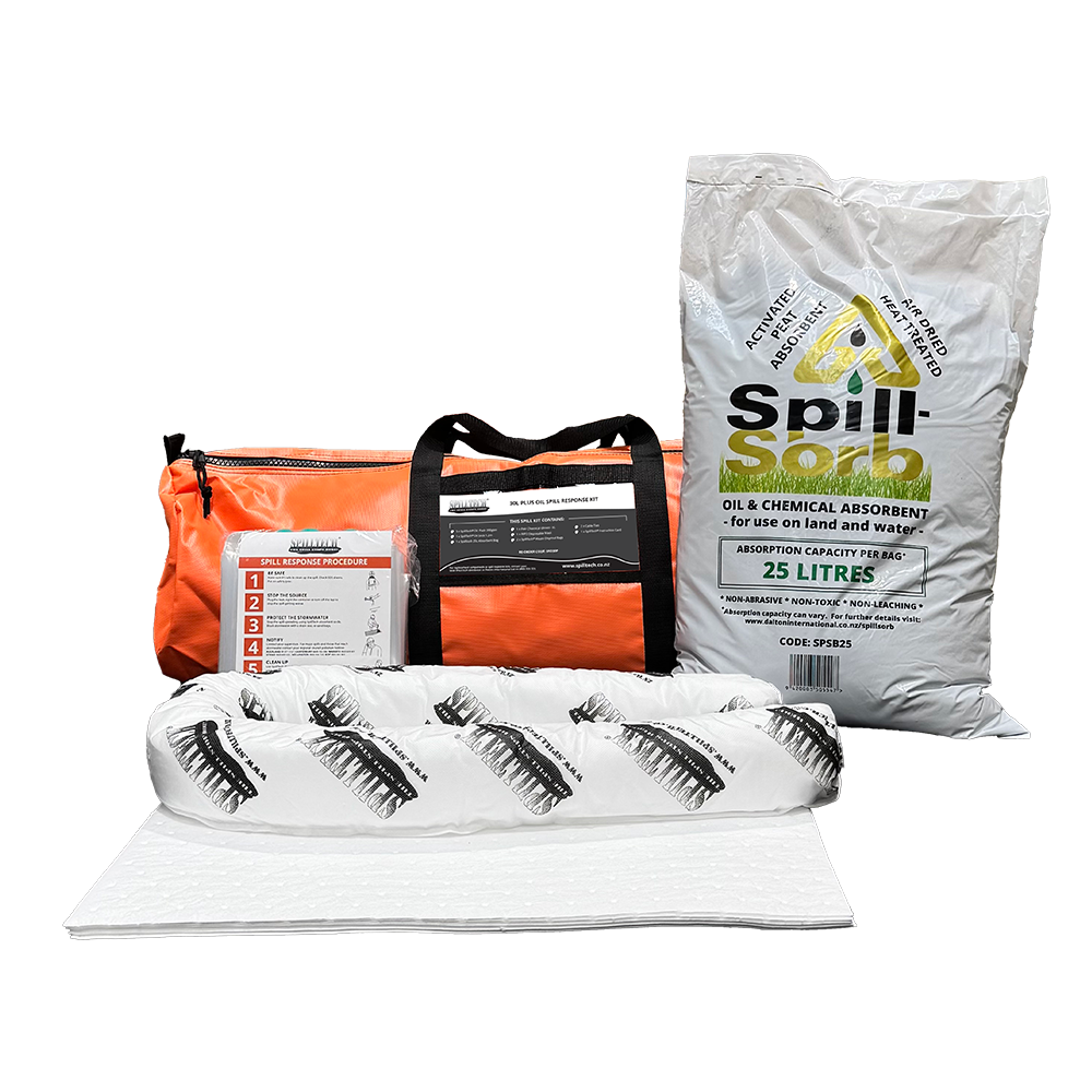 SpillTech Oil Only Spill Kit with Spillsorb – 30L (Full Spill Kit ...