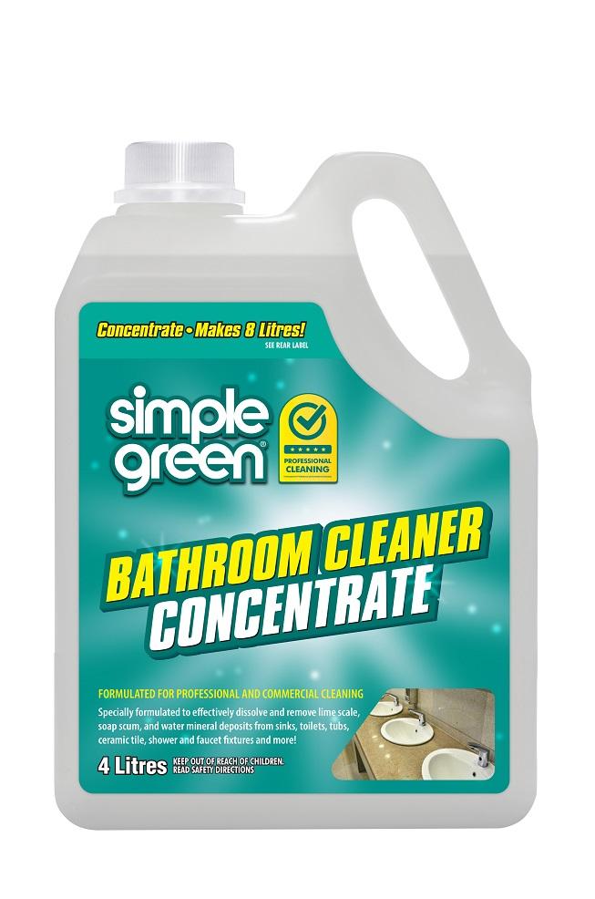Bathroom Cleaner Concentrate 4 Litres x 4 - Simple Green